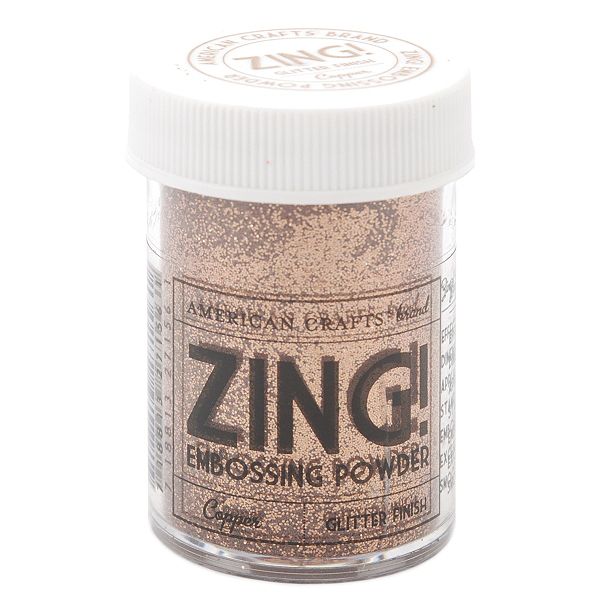 American Crafts Zing! Glitter Embossing Powder 1 Oz-copper ZGE-27156
