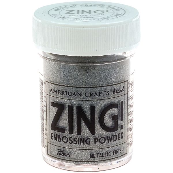 American Crafts Zing! Metallic Embossing Powder 1 Oz-silver ZME-27157