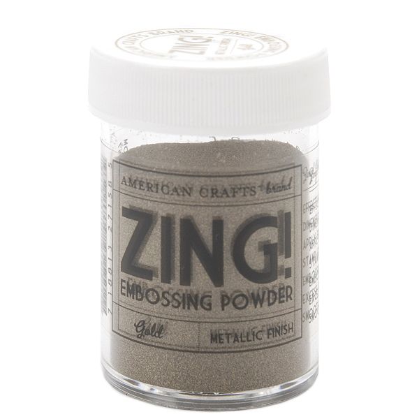 American Crafts Zing! Metallic Embossing Powder 1 Oz-gold ZME-27158
