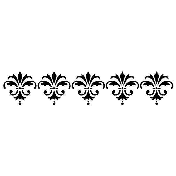 American Traditional Border Stencils 5"x16" 1/pkg-serendipity BORDER-796