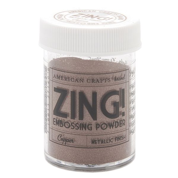 American Crafts Zing! Metallic Embossing Powder 1 Oz-copper ZME-27160