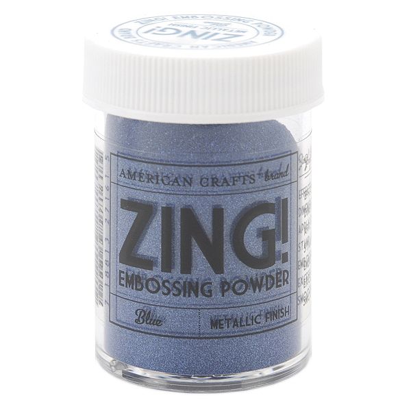 American Crafts Zing! Metallic Embossing Powder 1 Oz-blue ZME-27161