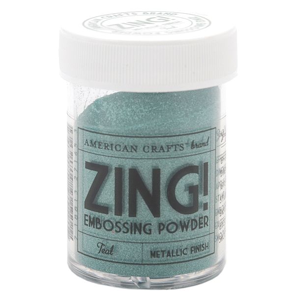 American Crafts Zing! Metallic Embossing Powder 1 Oz-teal ZME-27165