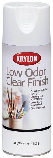 Krylon Low Odor Clear Finish Spray-6 Ounces Gloss