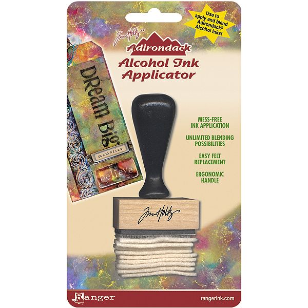 RANGER Adirondack Alcohol Ink Applicator Stamp Handle Felt