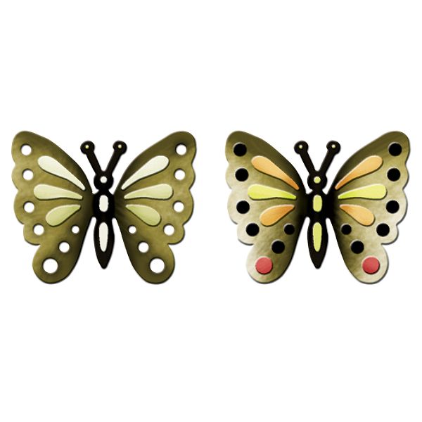 SPELLBINDERS Cutting & Embossing Dies 4"X2"-Butterflie