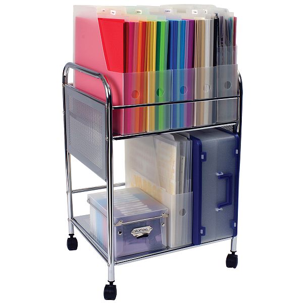 Advantus Corporation Cropper Hopper Paper Holder Trolley-silver Metal CH92150