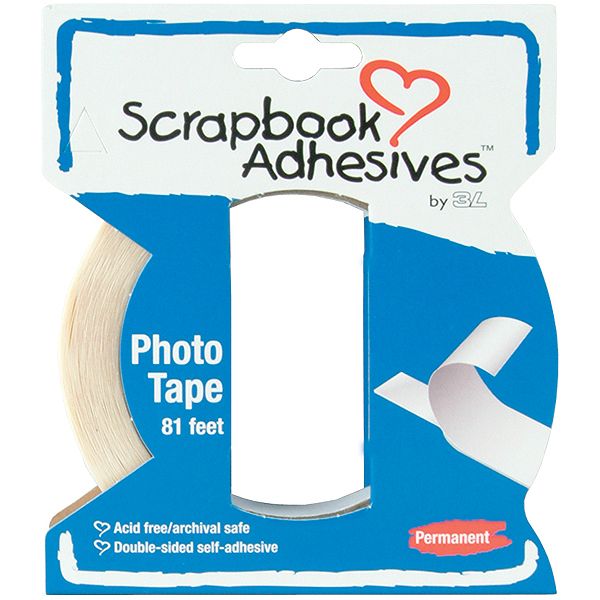 3l Permanent Photo Tape-.25"x81 Feet 1638