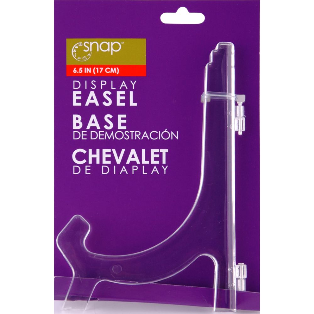 Pinnacle Clear Acrylic Display Easel, 6.5 Inch