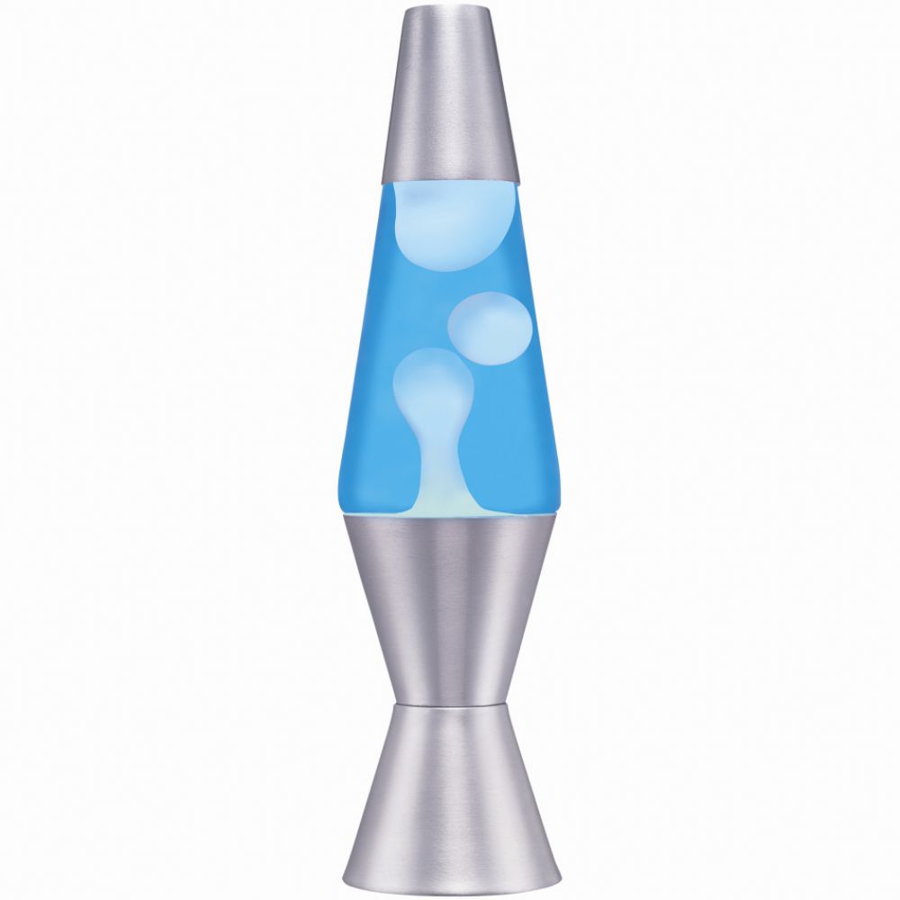 The Original Lava Brand Lava Motion Lamp 10" Blue And Silver