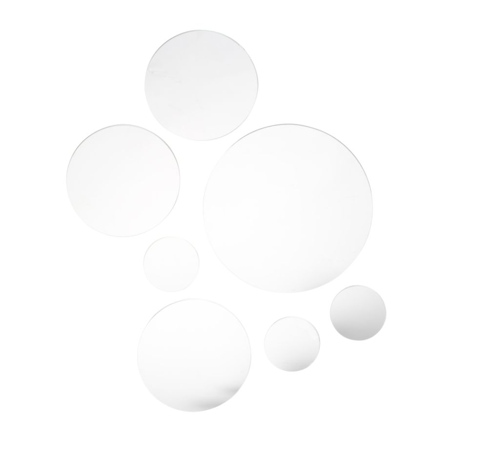 Tabletop Memories Round Mirror 7 Piece Set