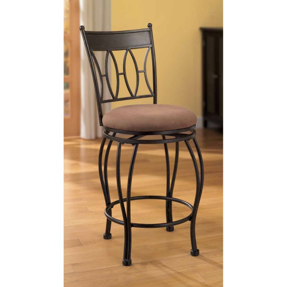 Essential Home Ovals Back 24 Inch Counter Stool