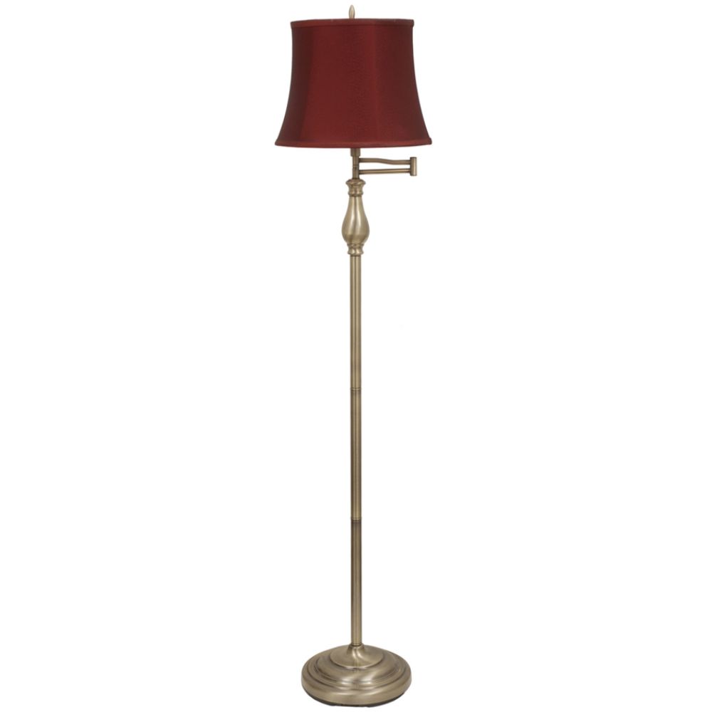 Jaclyn Smith Traditions Swing Arm Floor Lamp