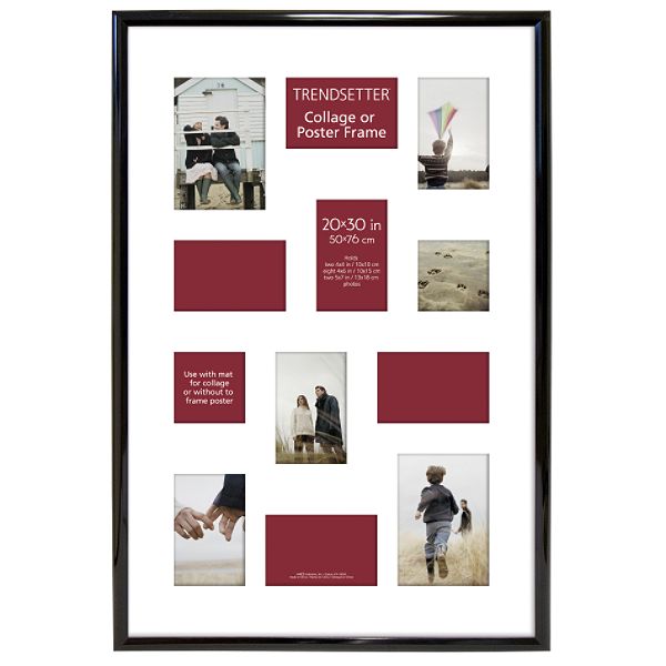 MCS Black Trendsetter Photo College Poster Frame, 20 x 30 Inch