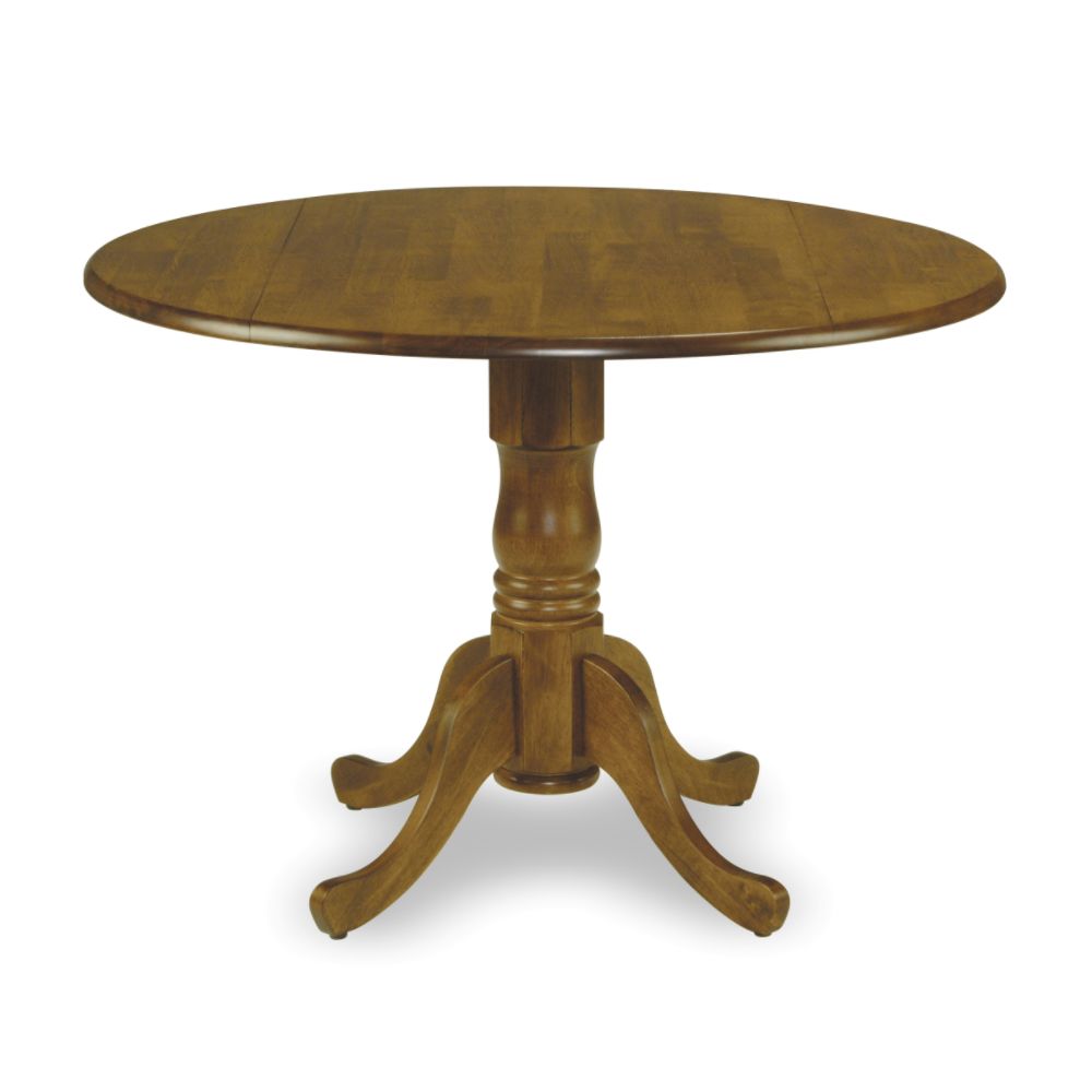 International Concepts 42" Round Dual Drop Leaf Ped Table