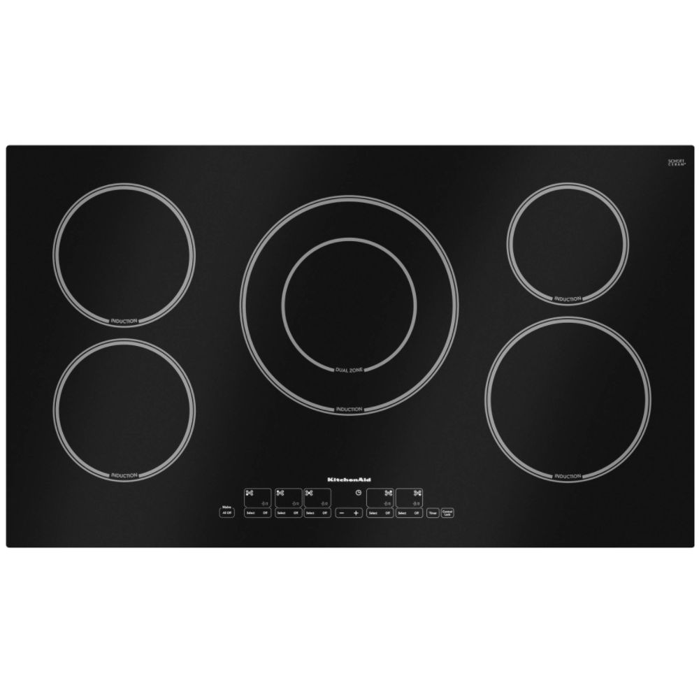 Kitchenaid Electrics on Kitchenaid 36  Induction Electric Cooktop Kicu568sb Reviews   Mysears