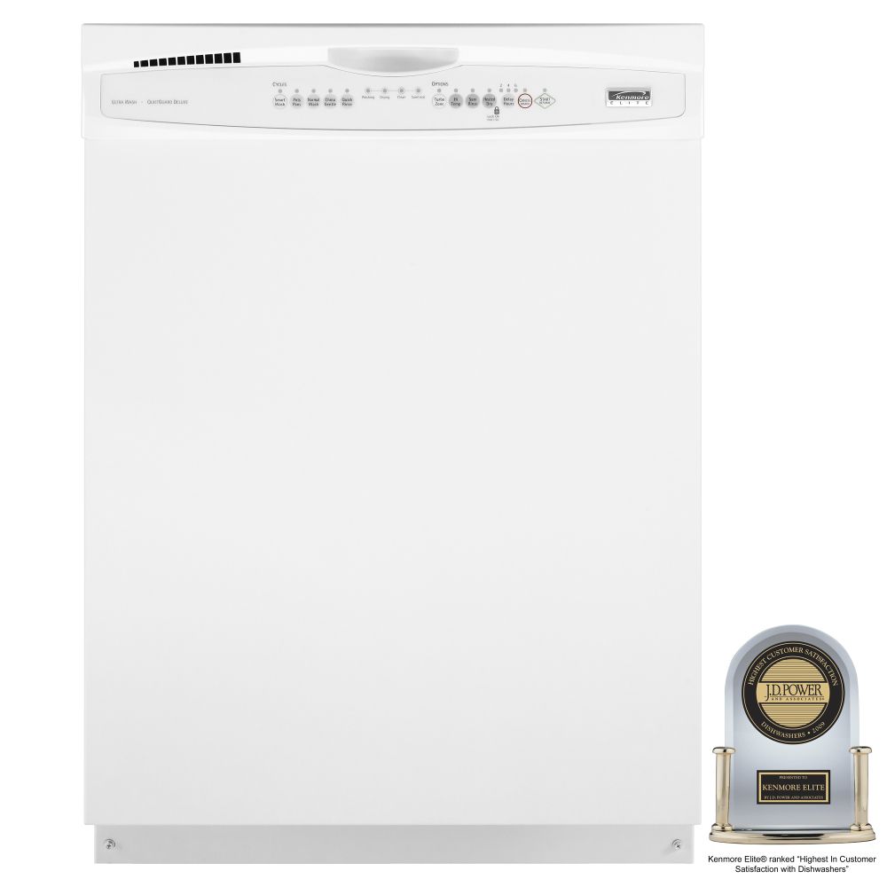 Kenmore Elite 24" Built-In Dishwasher with TurboZone Rotating Spray Jets (1310)