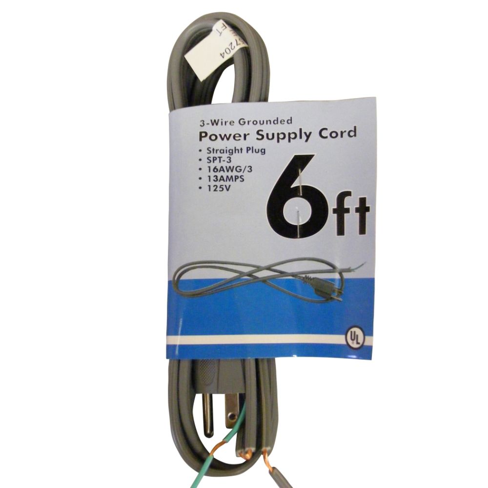 Electricord 6 ft. Power Supply Cord