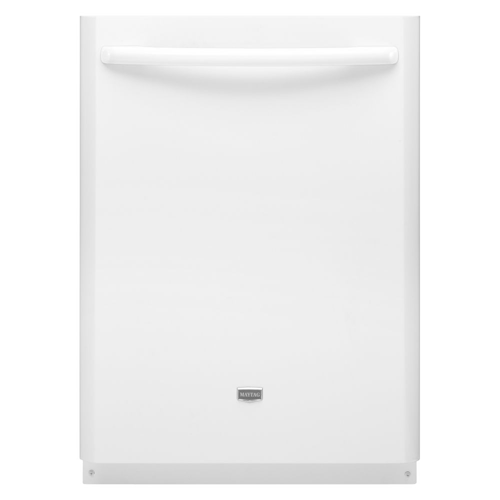 Maytag JetClean&reg; Plus 24" Built-In Dishwasher with Fully Integrated Door - White ENERGY STAR®