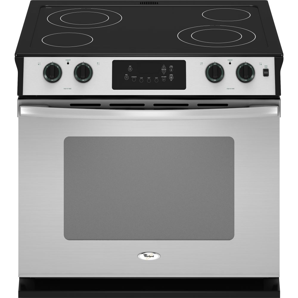 Whirlpool 30" Self-Cleaning, Ceramic Glass Drop-In Electric Range