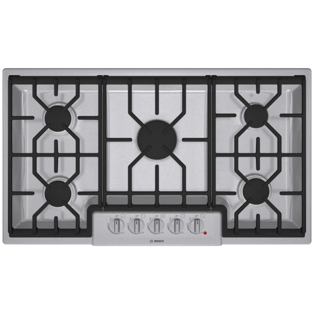 Bosch 800 Series 36" Five-Burner Gas Cooktop NGM8654
