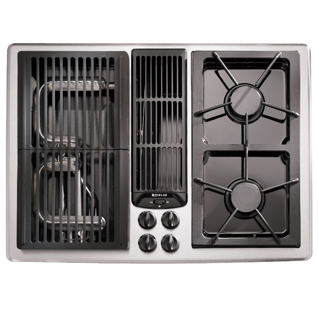 Jenn-Air 30" Gas Downdraft Cooktop with Grill and Two Burners JGD8130AD