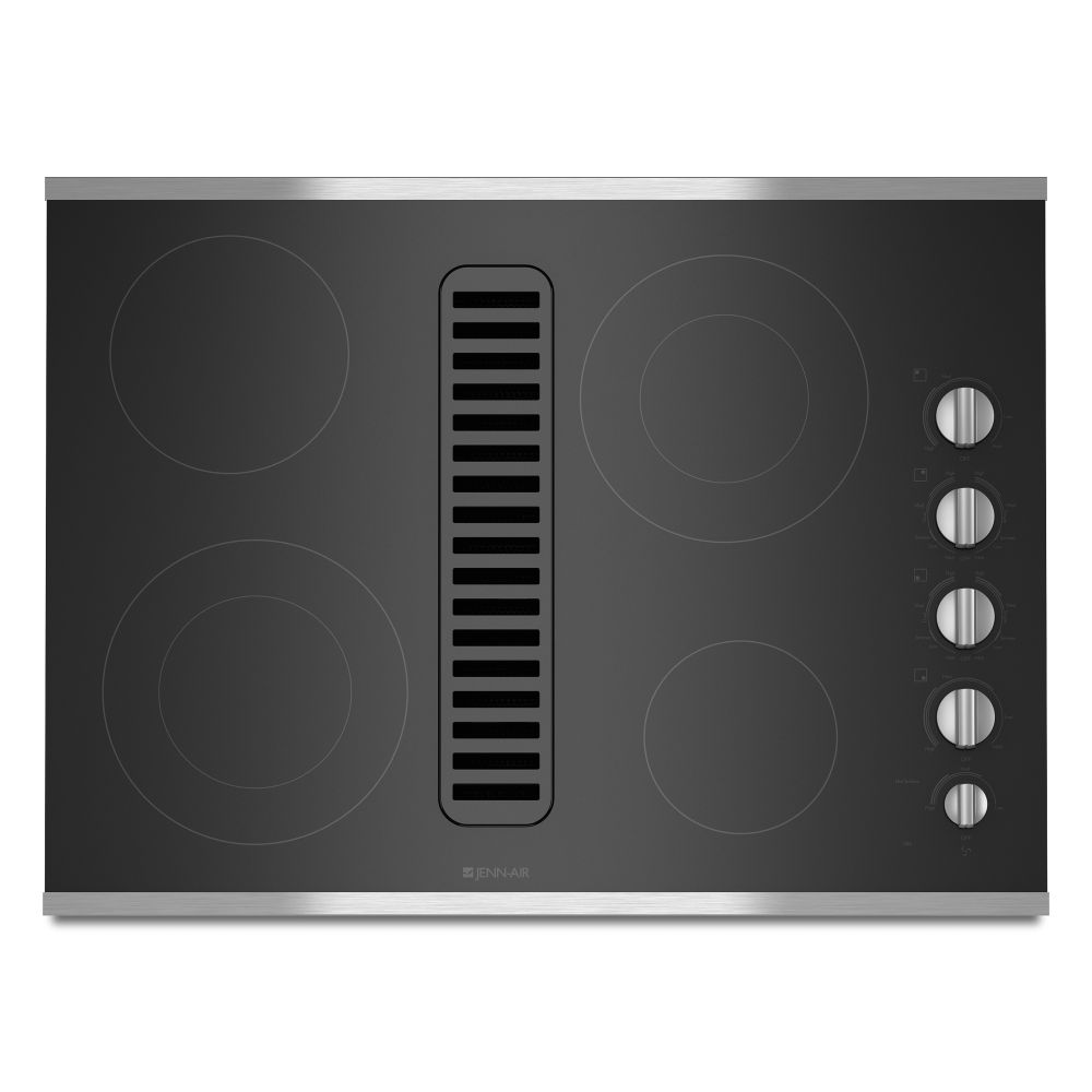 Jenn-Air 30" Electric Radiant Downdraft Cooktop JED3430W