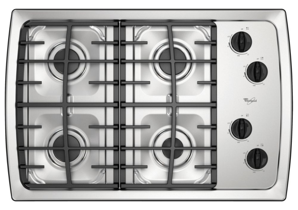 Whirlpool 30" Gas Cooktop with Sealed Burners SCS3017R