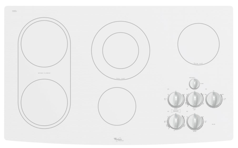 Whirlpool Gold 36" Electric Cooktop with AccuSimmer Elements GJC3634R