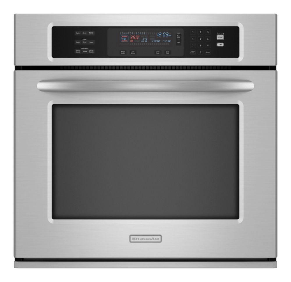 KitchenAid 27" Single Electric Wall Oven KEBS177S
