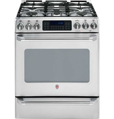 GE Cafe 30" Slide-In Gas Range CGS980SEMSS
