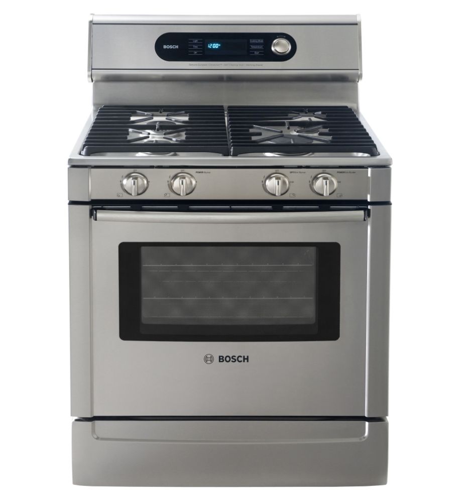 Bosch 30" Dual-Fuel Self-Clean Sealed Gas Range HDS728