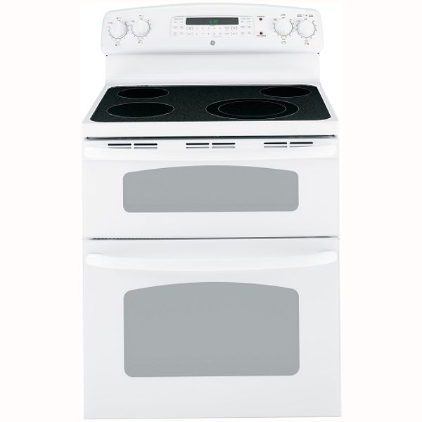 Ge Appliances White 30" Freestanding Double Oven Range Jb850 -