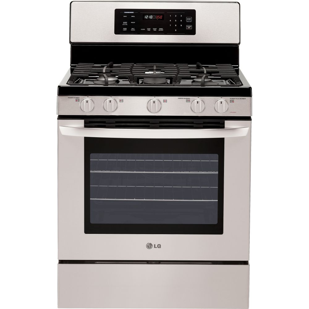 LG 30" Large-Capacity Freestanding Gas Range, Stainless Steel