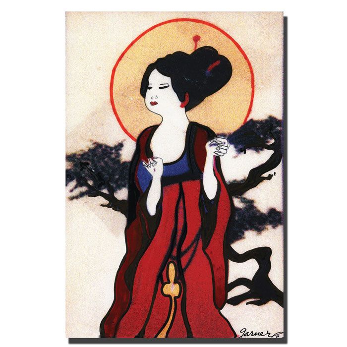 Trademark Art 16x24 inches "Japanese Woman" by Garner Lewis