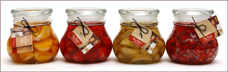 Hanna's Candles Kathy Ireland Acafe Home Preserved Jel Candle - Apple