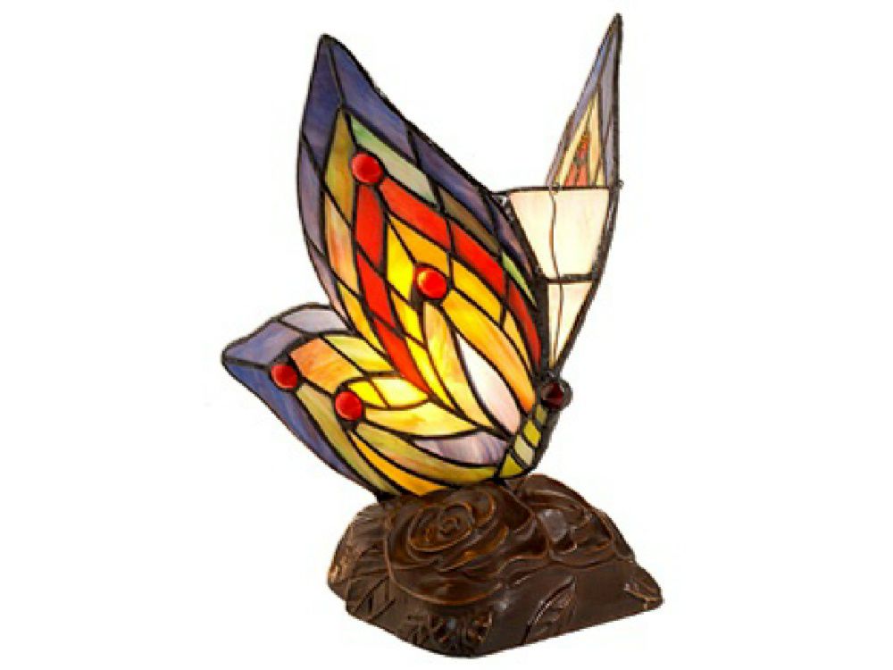 Warehouse of Tiffany Tiffany Style Yellow Butterfly Accent Lamp at Kmart.com
