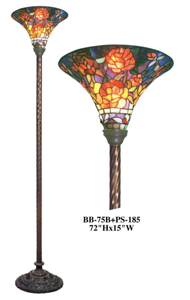 Warehouse of Tiffany Tiffany-style Rose Torchiere at Kmart.com