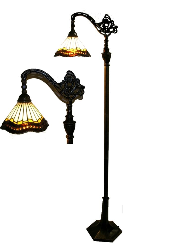 Warehouse of Tiffany Tiffany Style Reading Floor Lamp