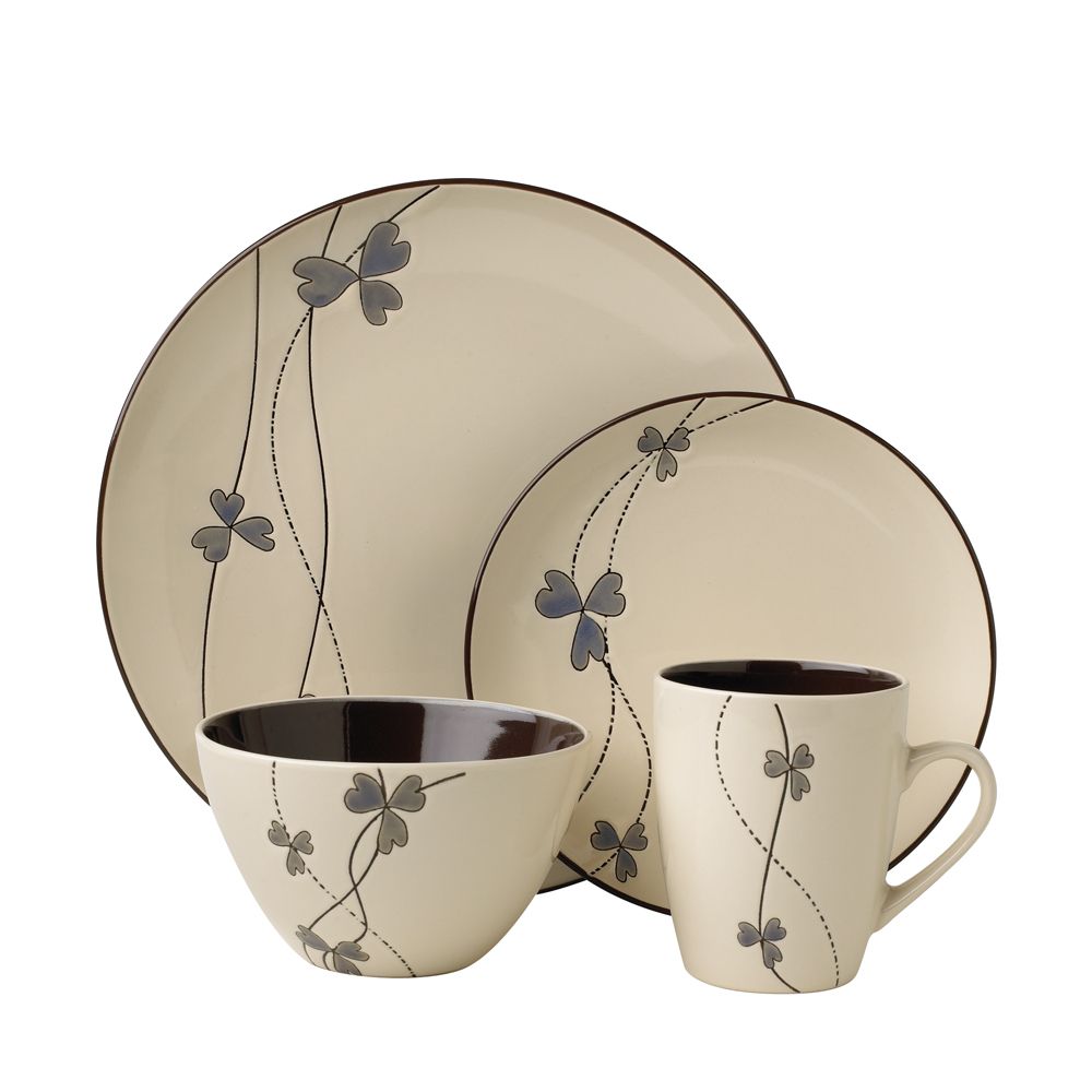 Pfaltzgraff Everyday Fleurette 16 Piece Dinnerware Set