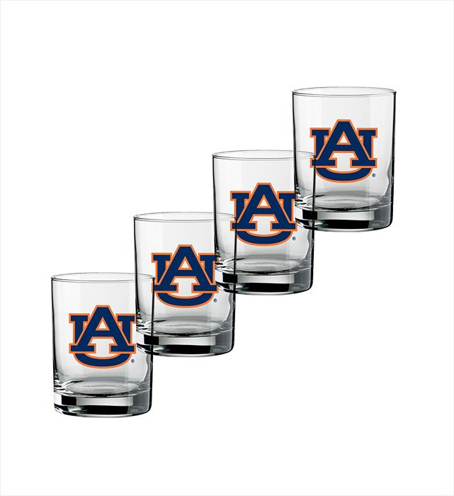 Kraftware 14Oz. DOF Auburn  Logo Set/4