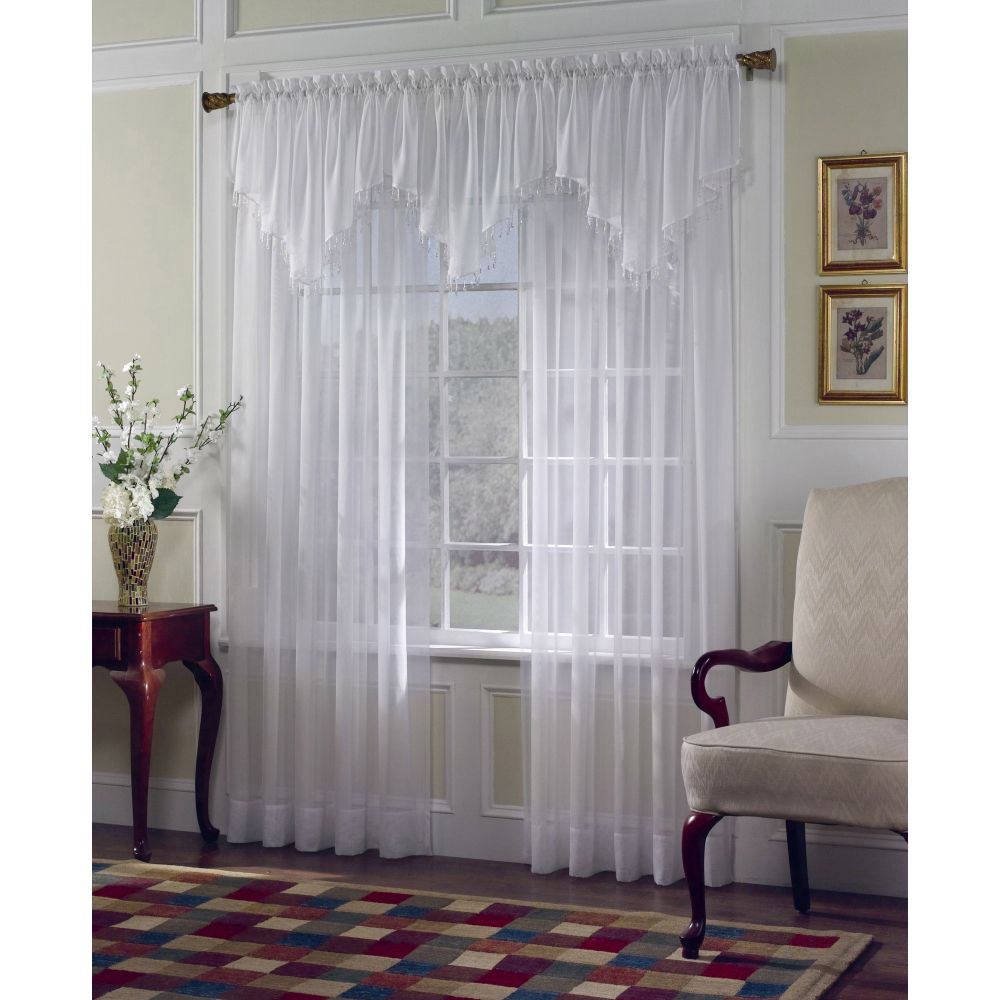 Colormate Sheer Voile Valance-59" x 24"