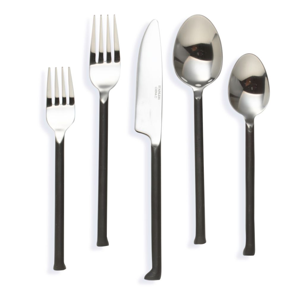 Ty Pennington Style Gun Metal Flatware Set