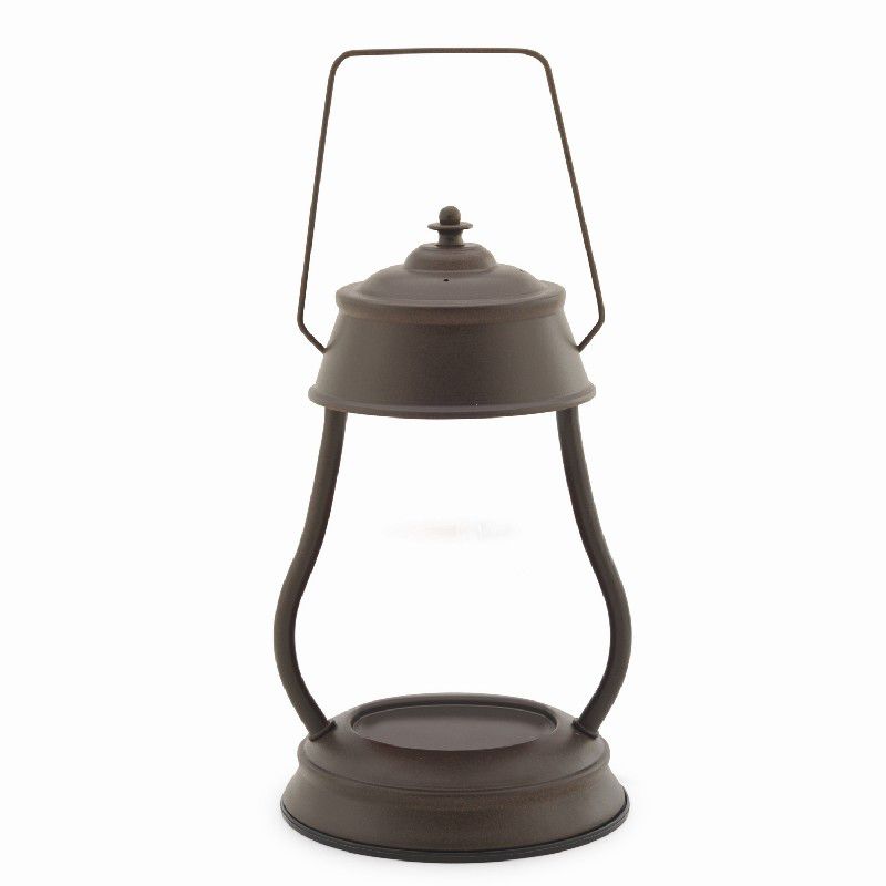 Candle Warmers Hurricane Candle Warmer Lantern - Rustic Brown