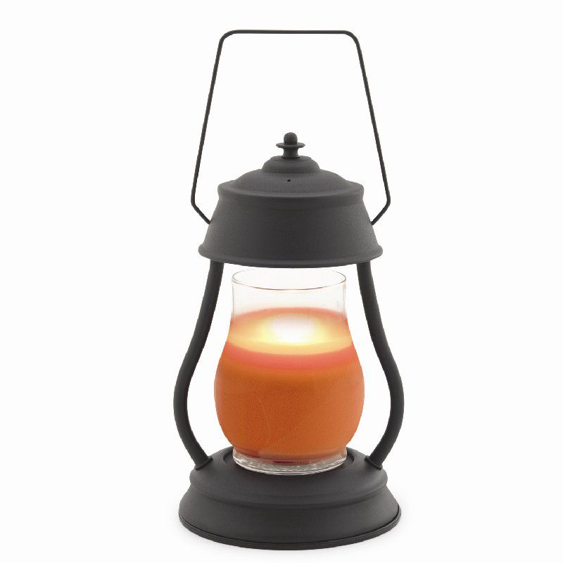 Candle Warmers Hurricane Lantern Combo Pack - Black - Citrus Splash