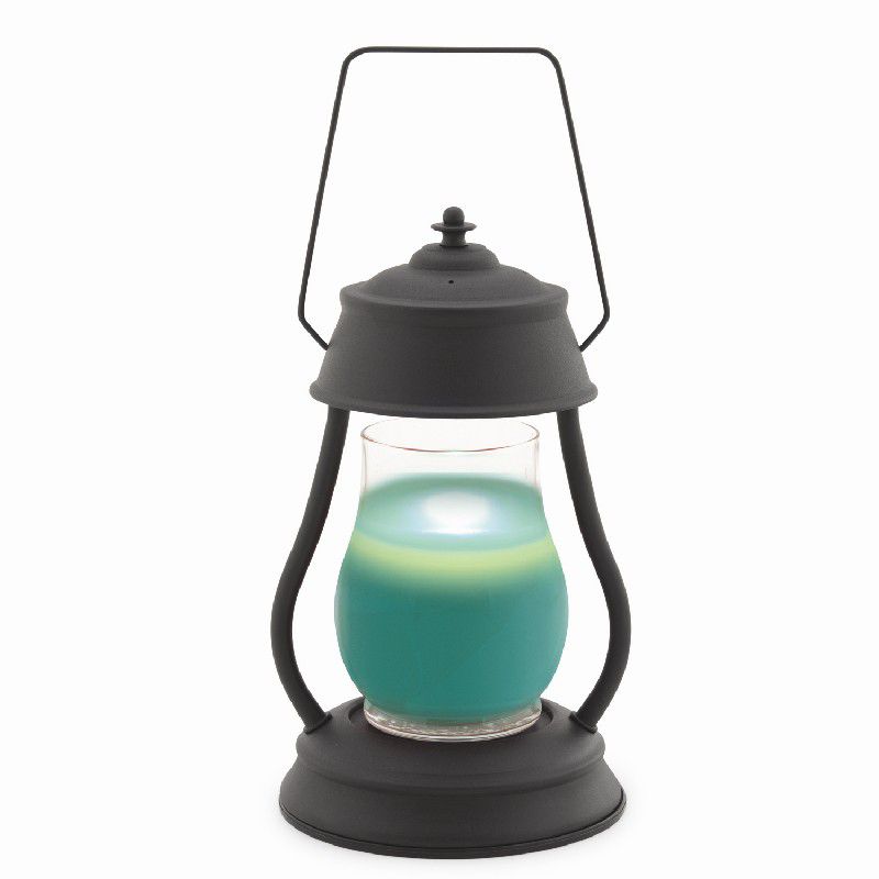 Candle Warmers Hurricane Lantern Combo Pack - Black - Island Breeze