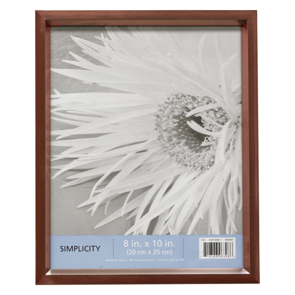 8 in. x 10 in. Simplicity Flat Wood Profile Frame