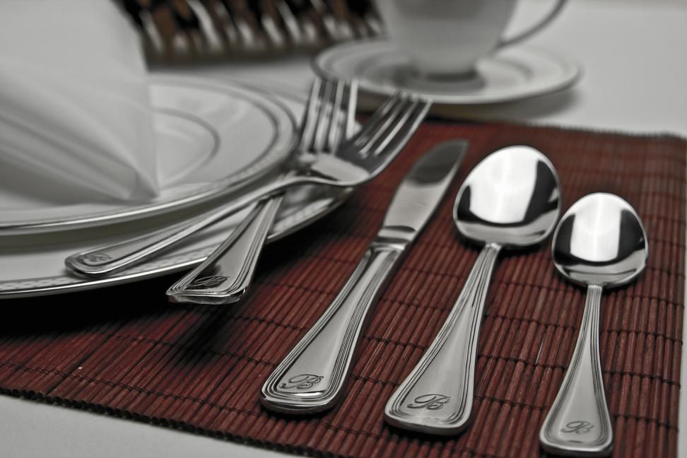 Sourcing Solutions 46 PC CATHERINE PERSONALIZED FLATWARE - I