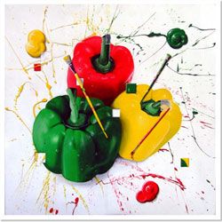Trademark Art 18x24 inches "Peppers of Color" by Roderick