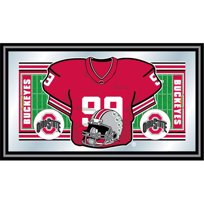 Trademark Ohio State Football Framed Jersey Mirror